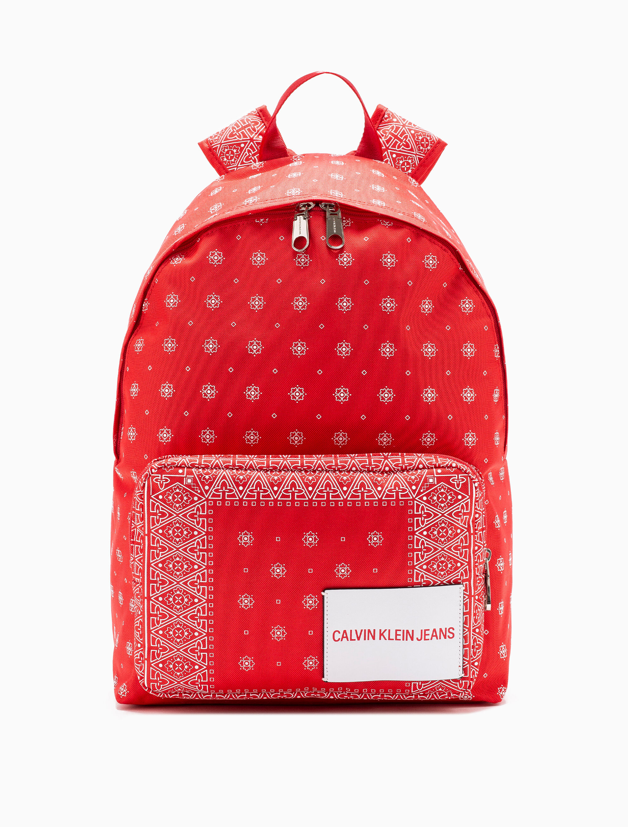 red calvin klein backpack
