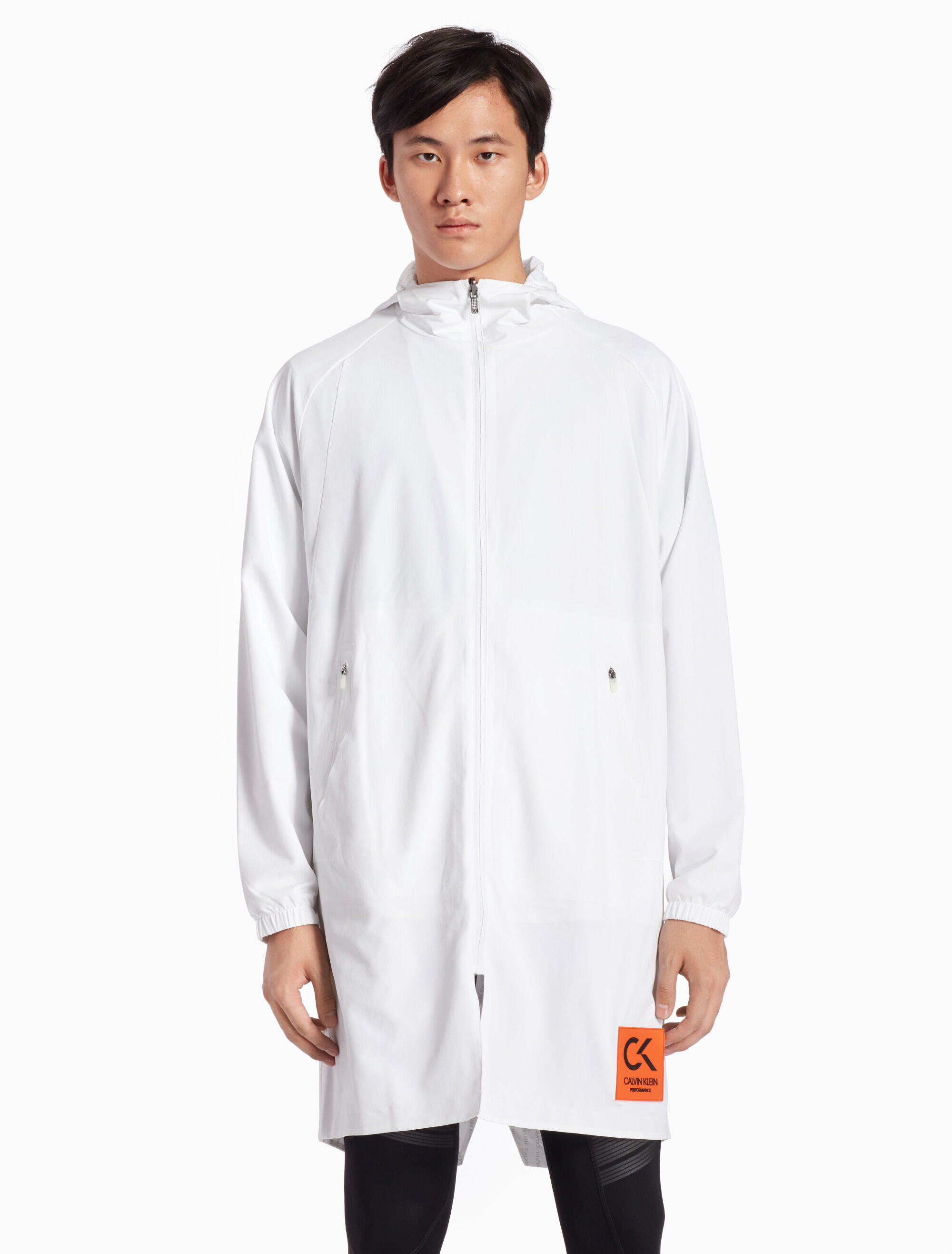 calvin klein white coat