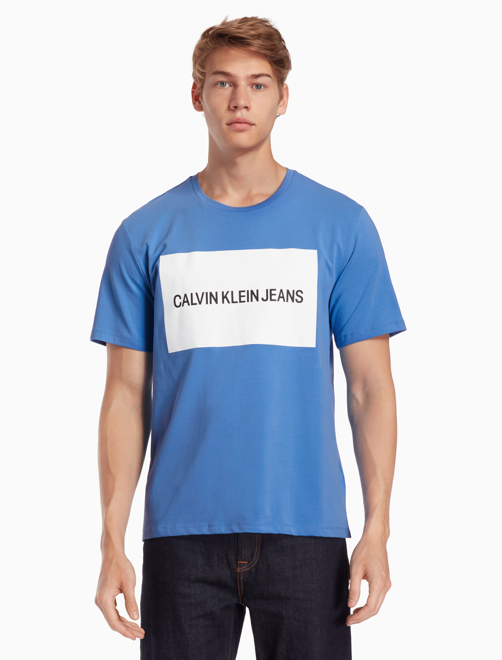 calvin klein box logo tee