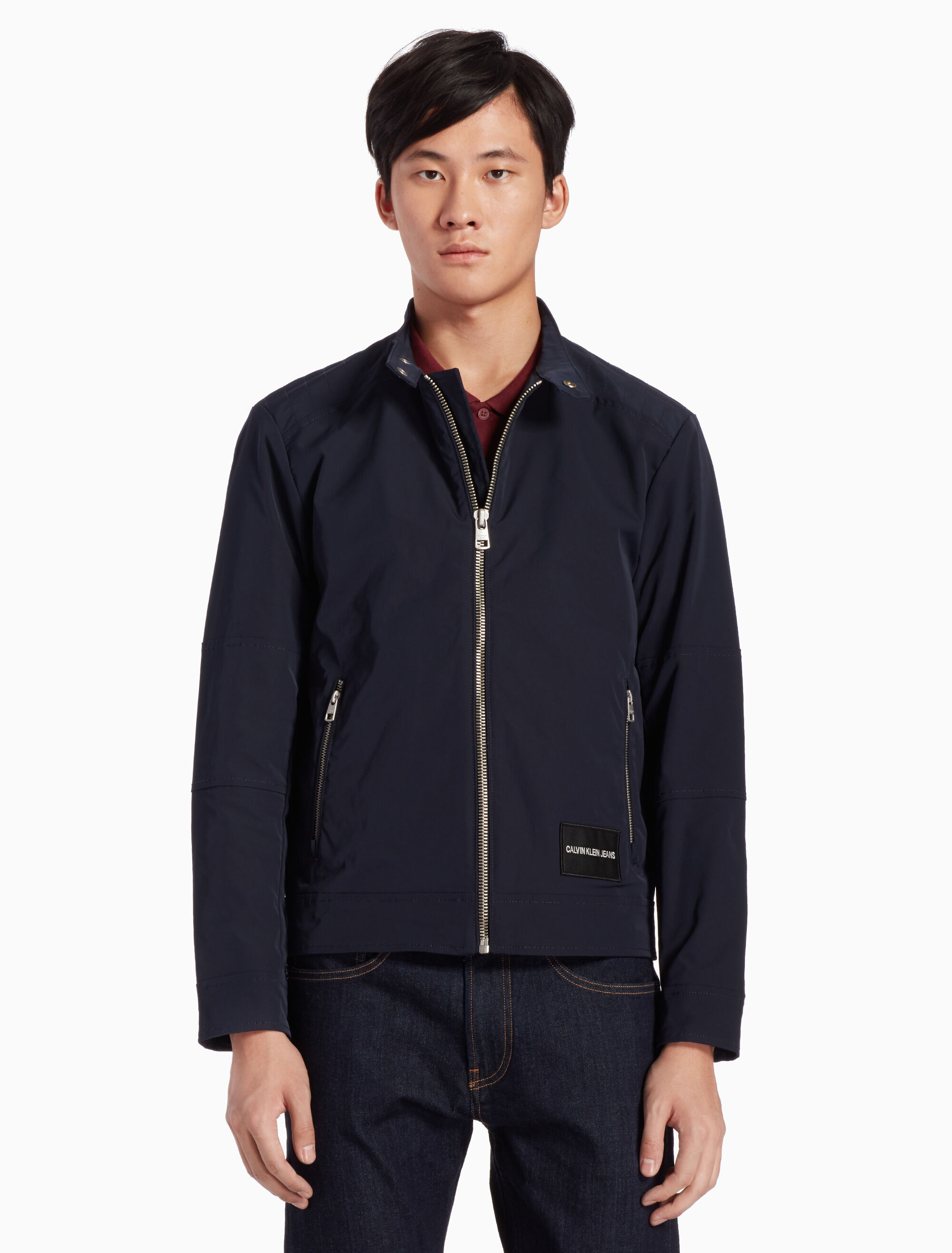 calvin klein biker jacket