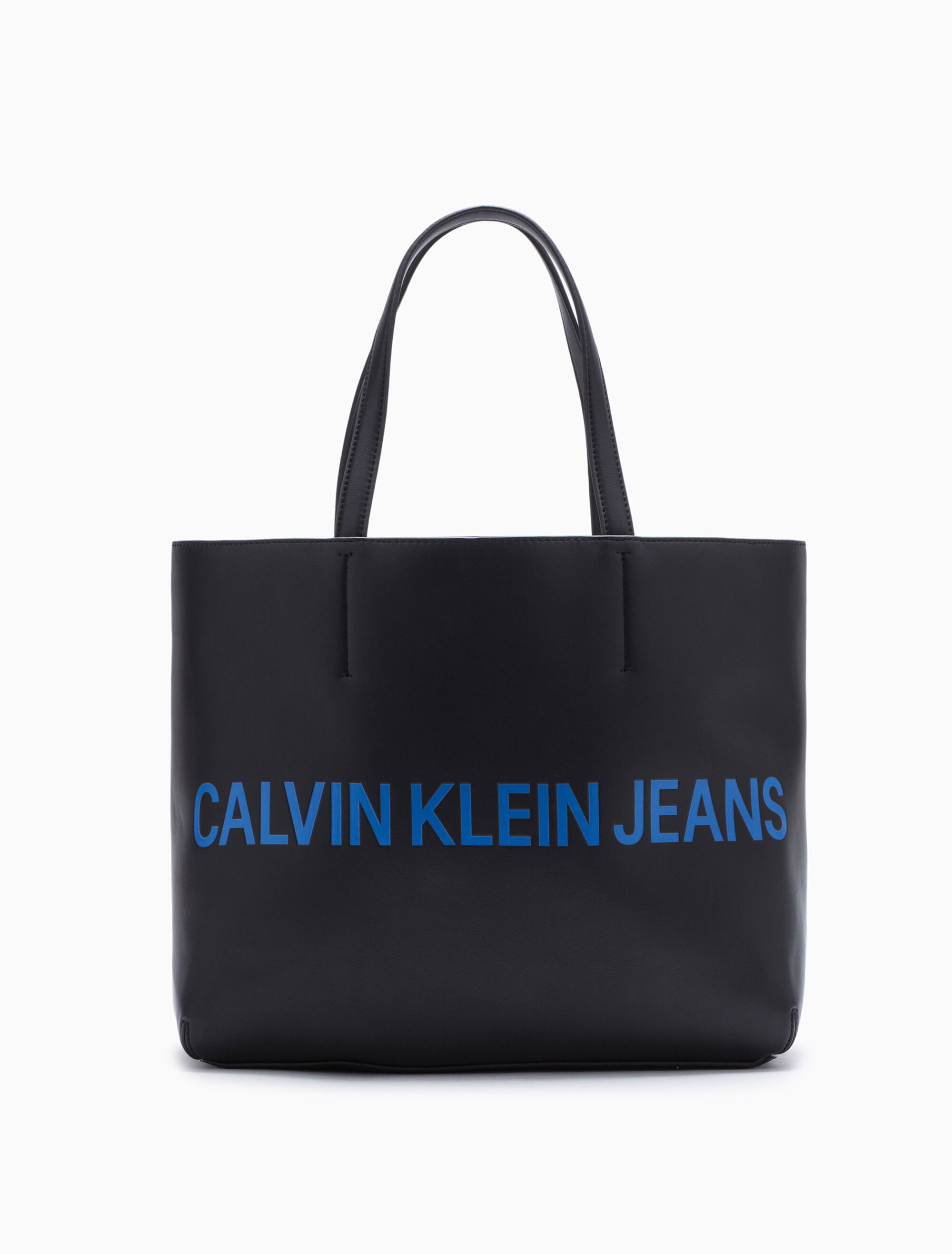 calvin klein blue tote bag