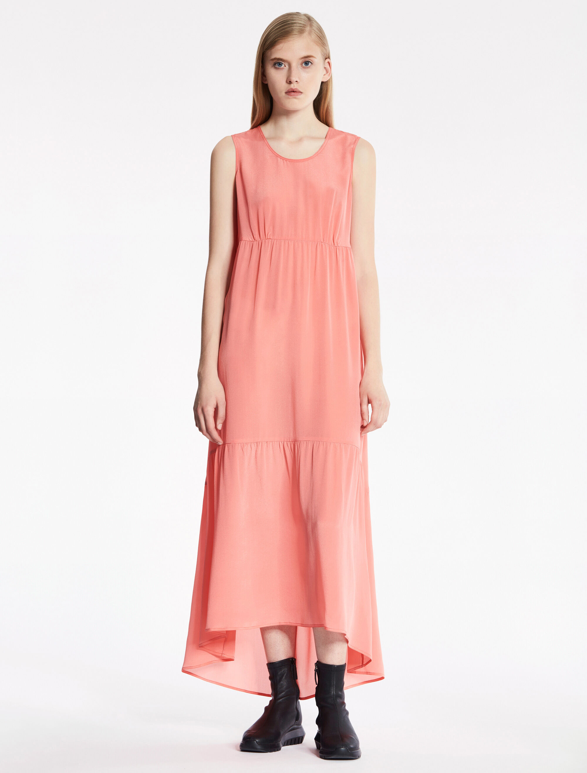 calvin klein pink long dress
