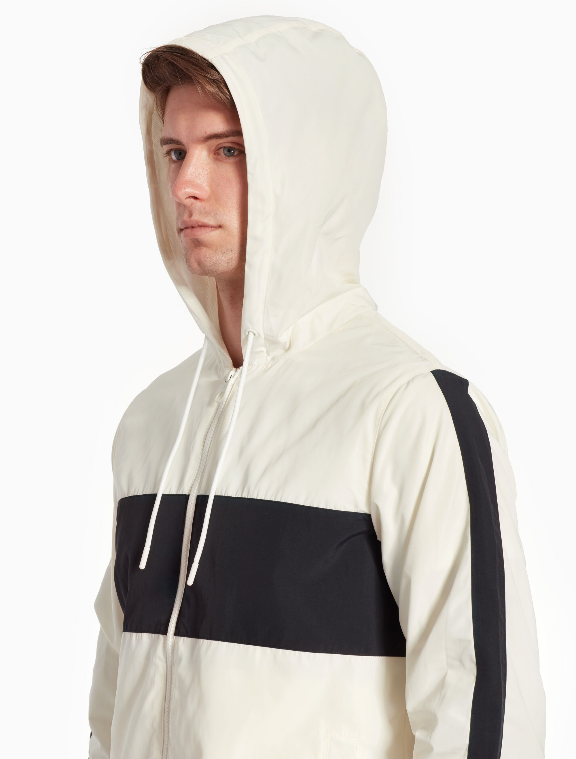 calvin klein white windbreaker