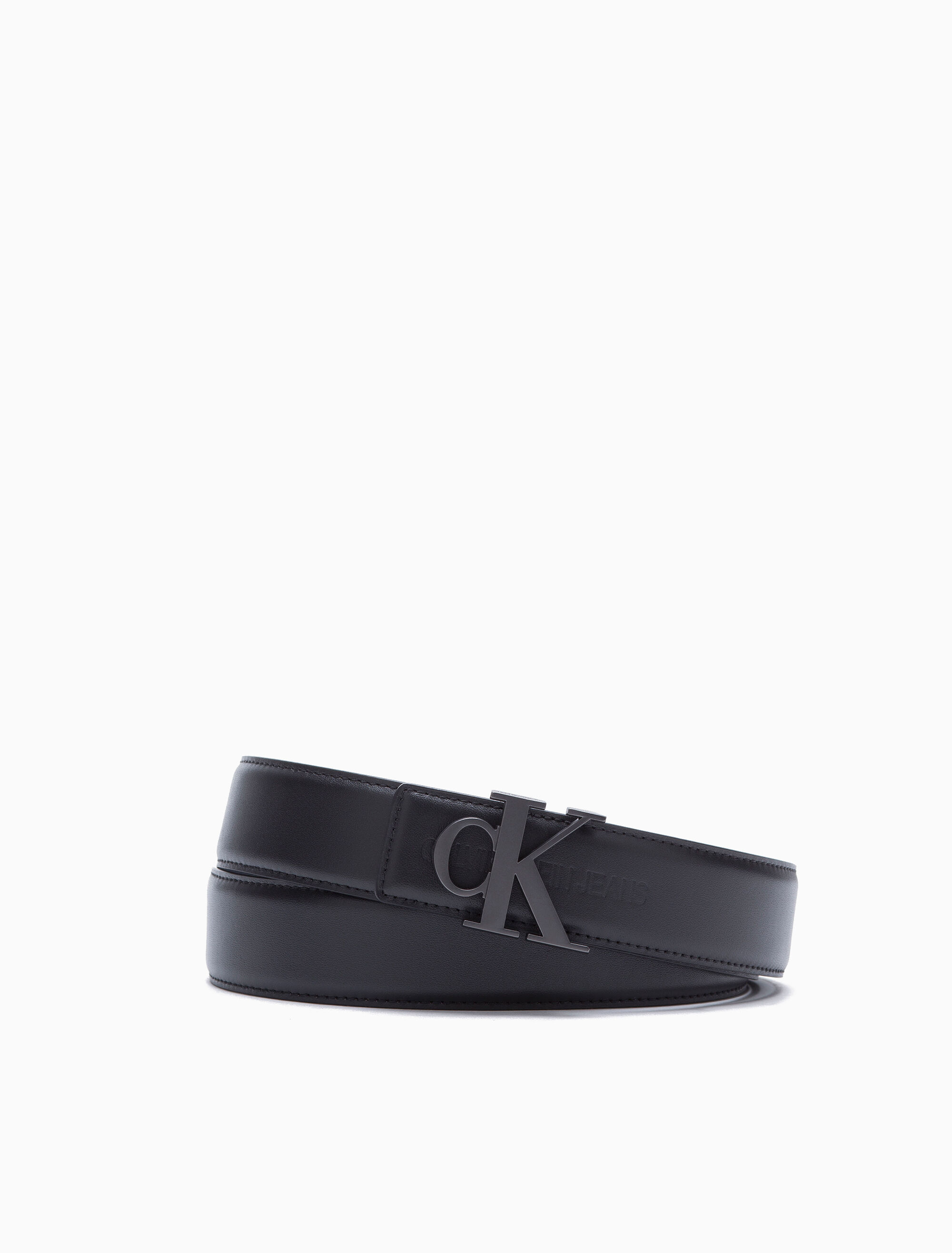 calvin klein men's smooth leather reversible belt