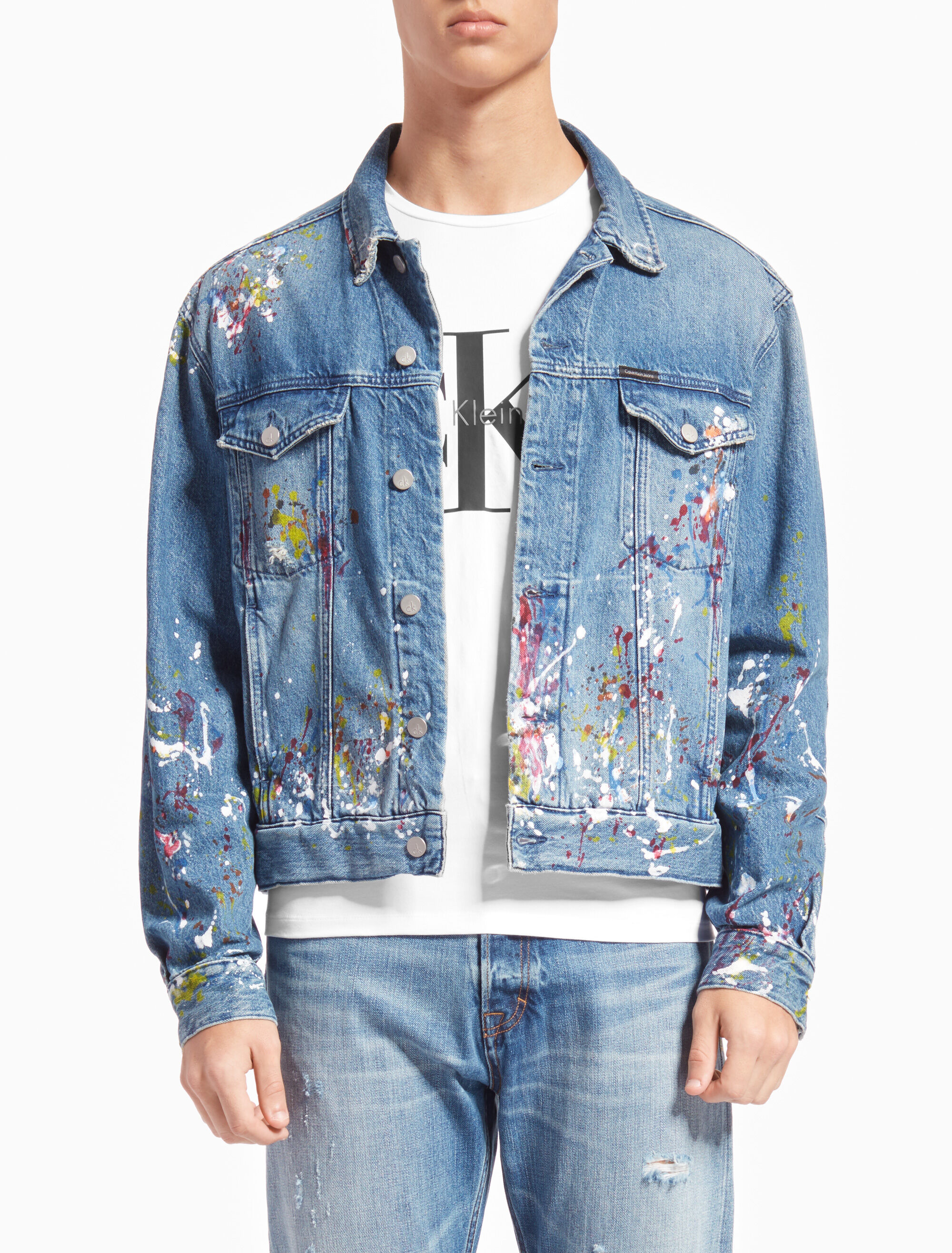 calvin klein denim trucker jacket