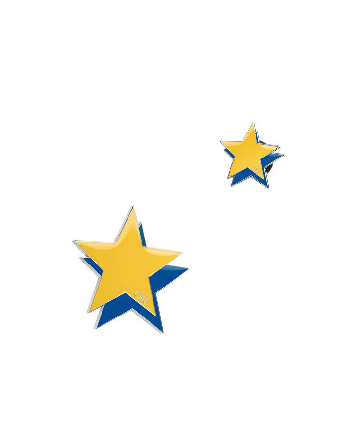 calvin klein 黄蓝星星别针组