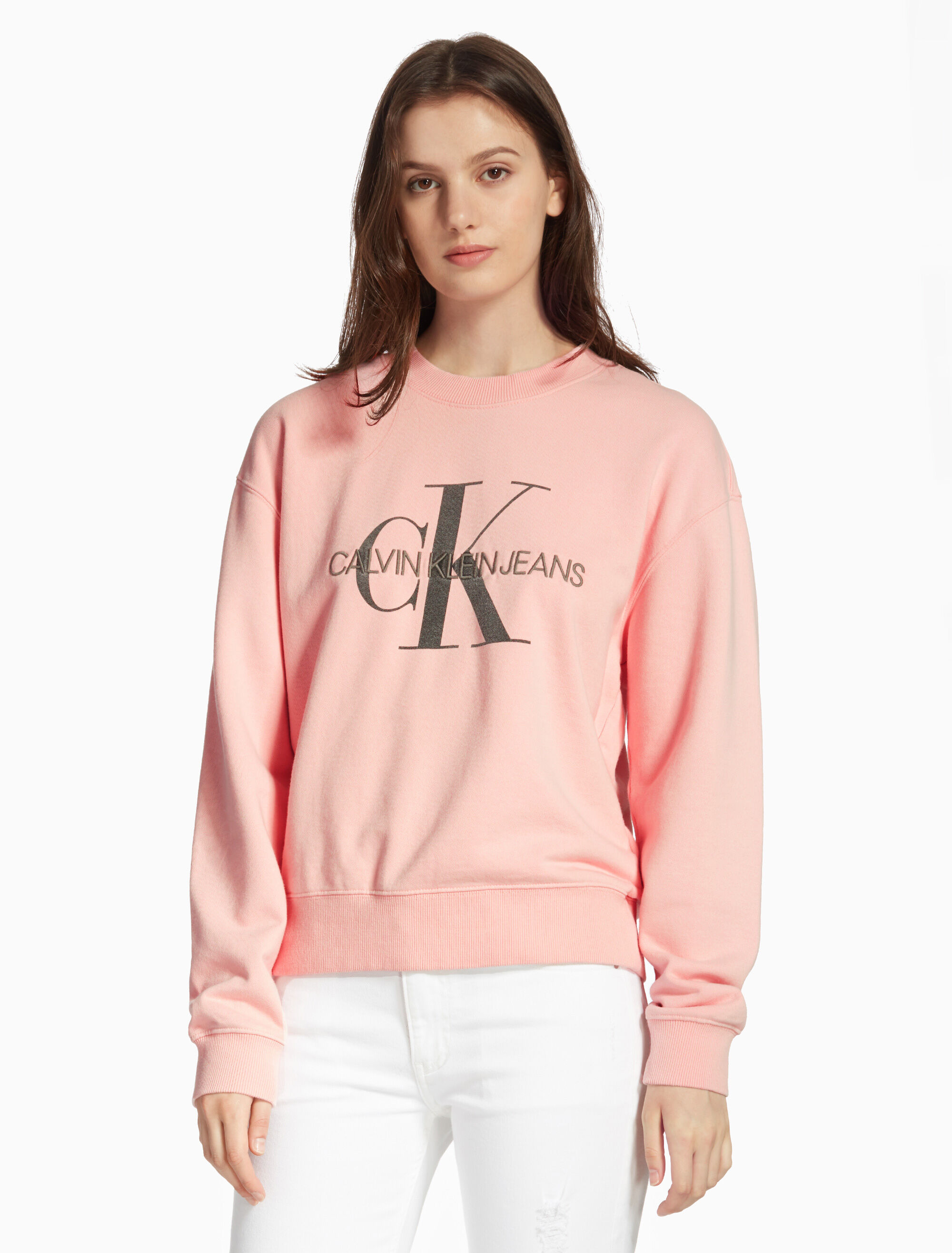Calvin Klein Jeans Monogram Washed Crew Neck Sweatshirt Calvin Klein Jeans Monogram Washed Crew Neck Sweatshirt