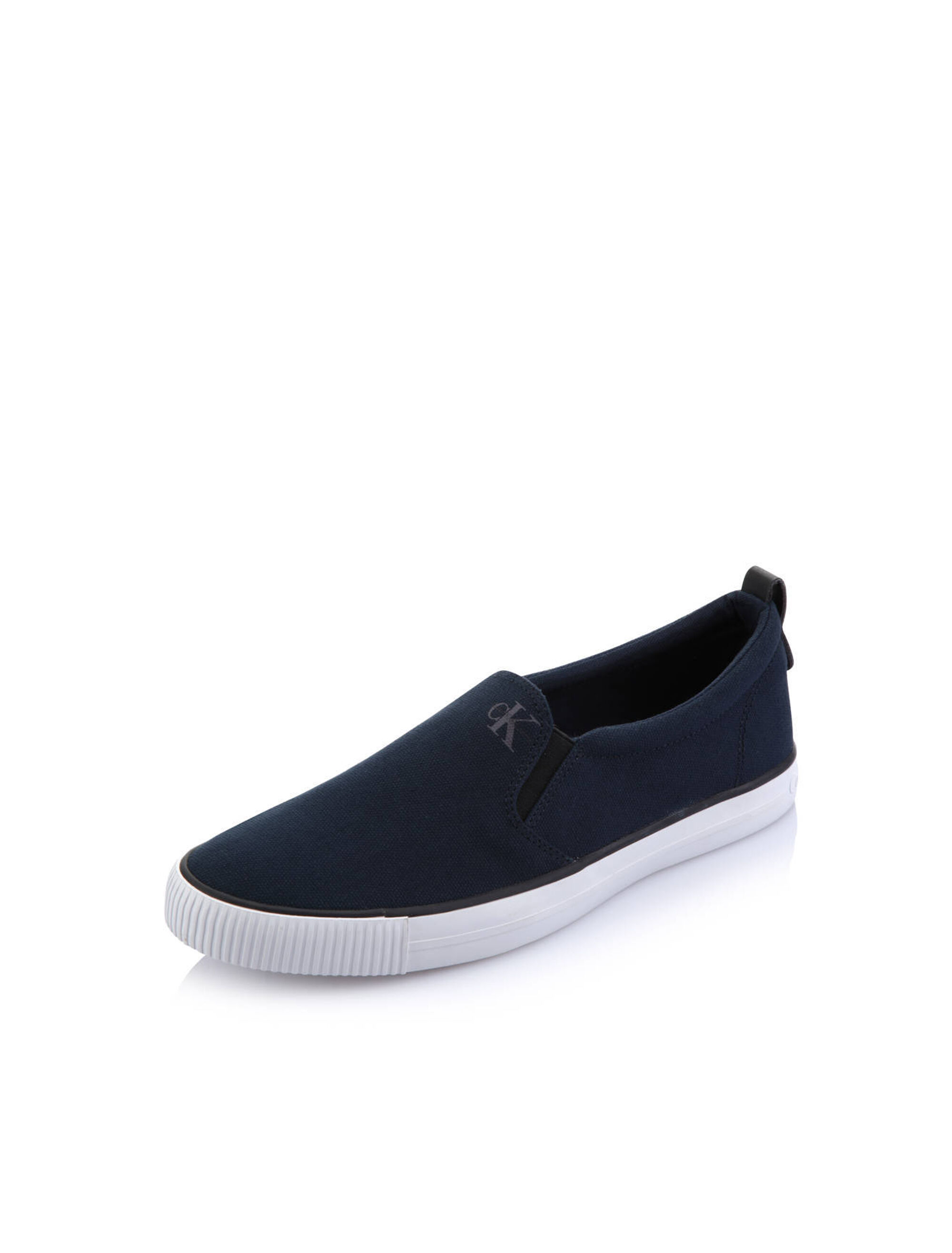 calvin klein black slip on shoes